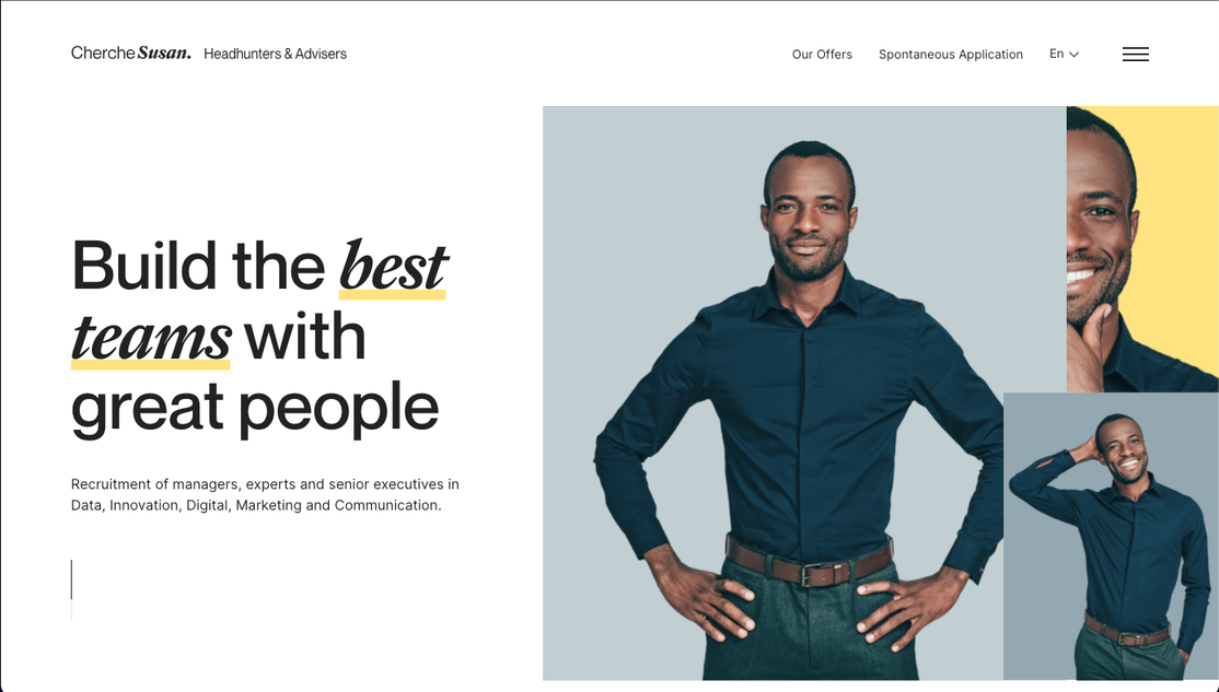 Corporate website example