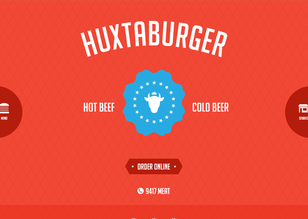 Flat website example