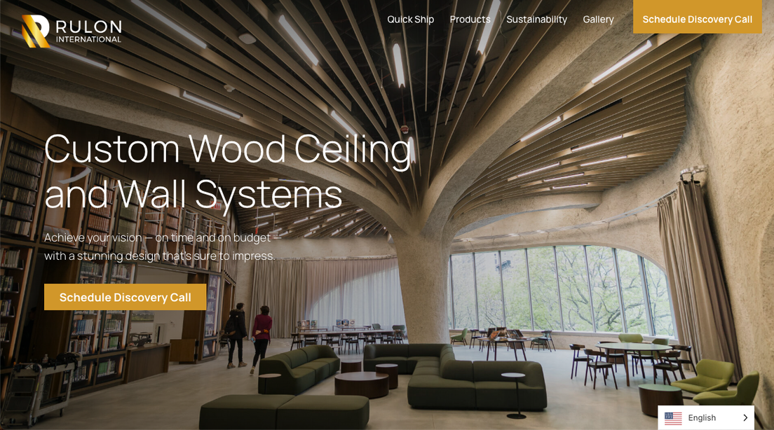 Image-focused website example
