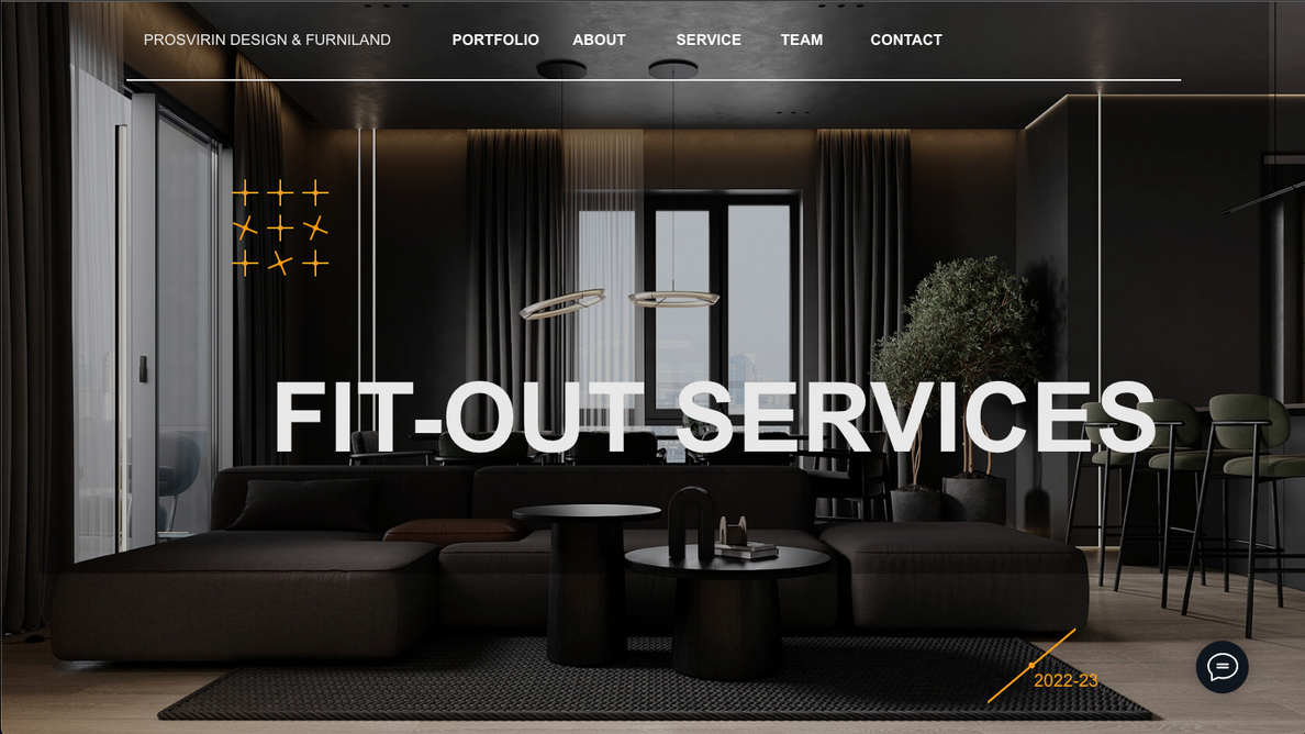 Modern website example